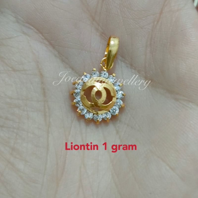 Liontin emas muda 1 gram