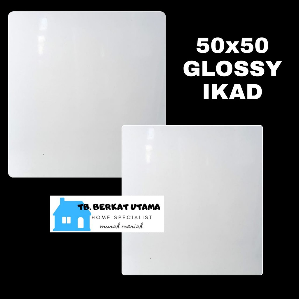 KERAMIK LANTAI 50X50-KERAMIK DINDING 50X50 PUTIH GLOSSY KW 3 DAN KW 1