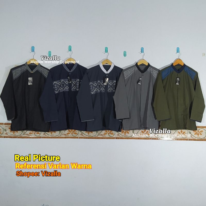 Baju Koko Lengan Panjang Katun/ Baju Koko Dewasa/ Baju Koko Murah/ BK-01