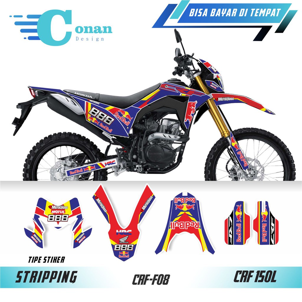 Decal CRF HRC Red Bull Termurah