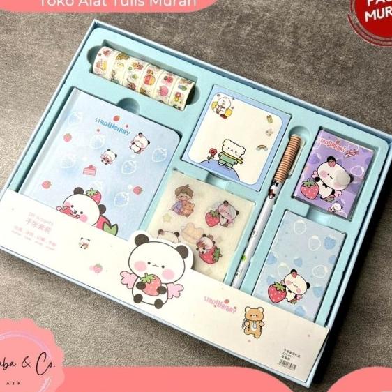 

Paket Jurnal Dairy 7 In 1 Buku Unik Lucu Kado Book Sticker Murah Cod