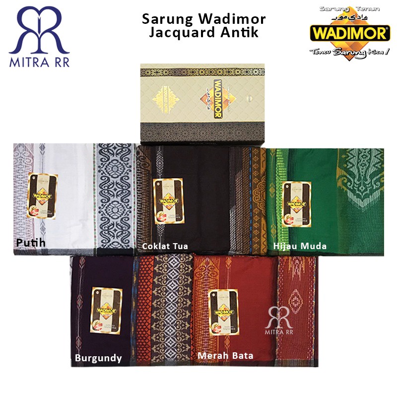Sarung Wadimor Jacquard Antik Sarung Jacquard Dewasa Satuan/ Grosir