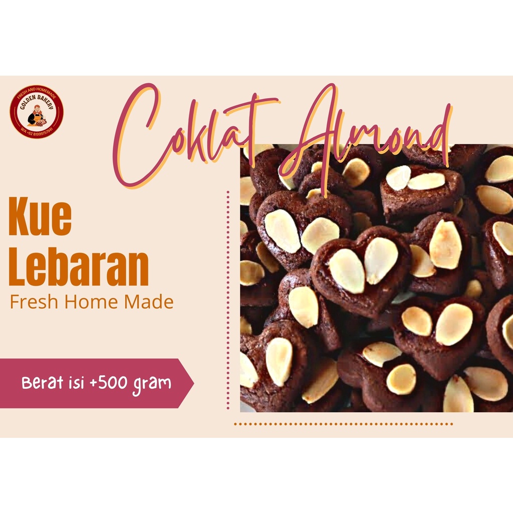 

KUE ALMOND COKELAT