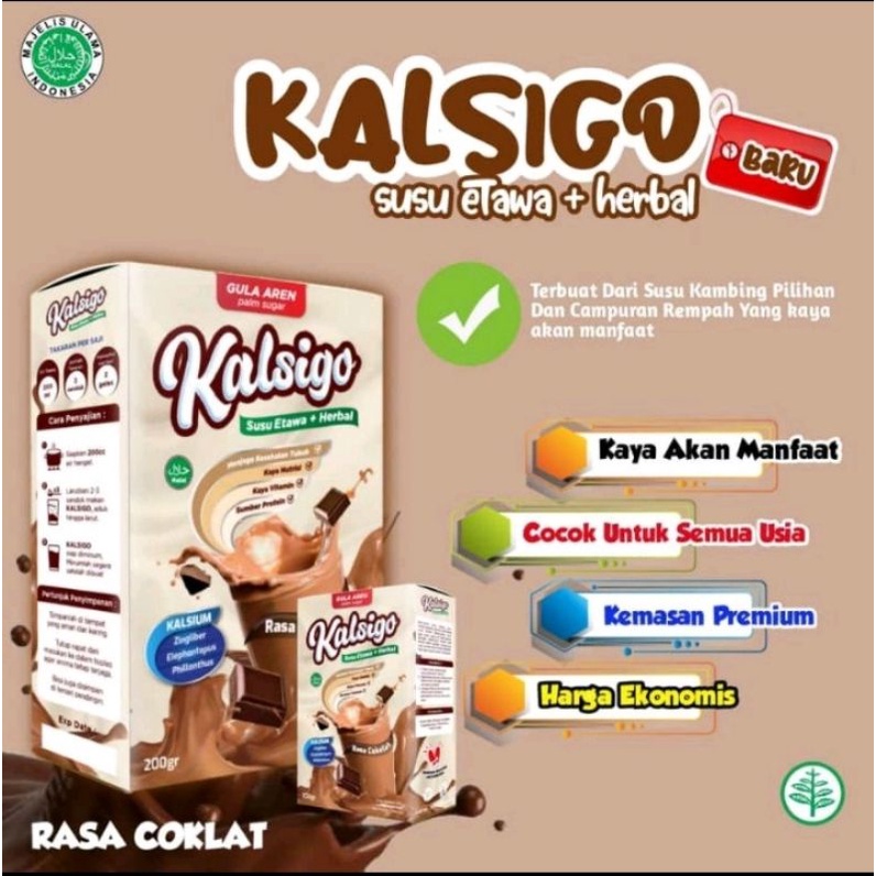 

KALSIGO Susu Kambing Etawa Kalsigo Tinggi Kalsium Peninggi Badan