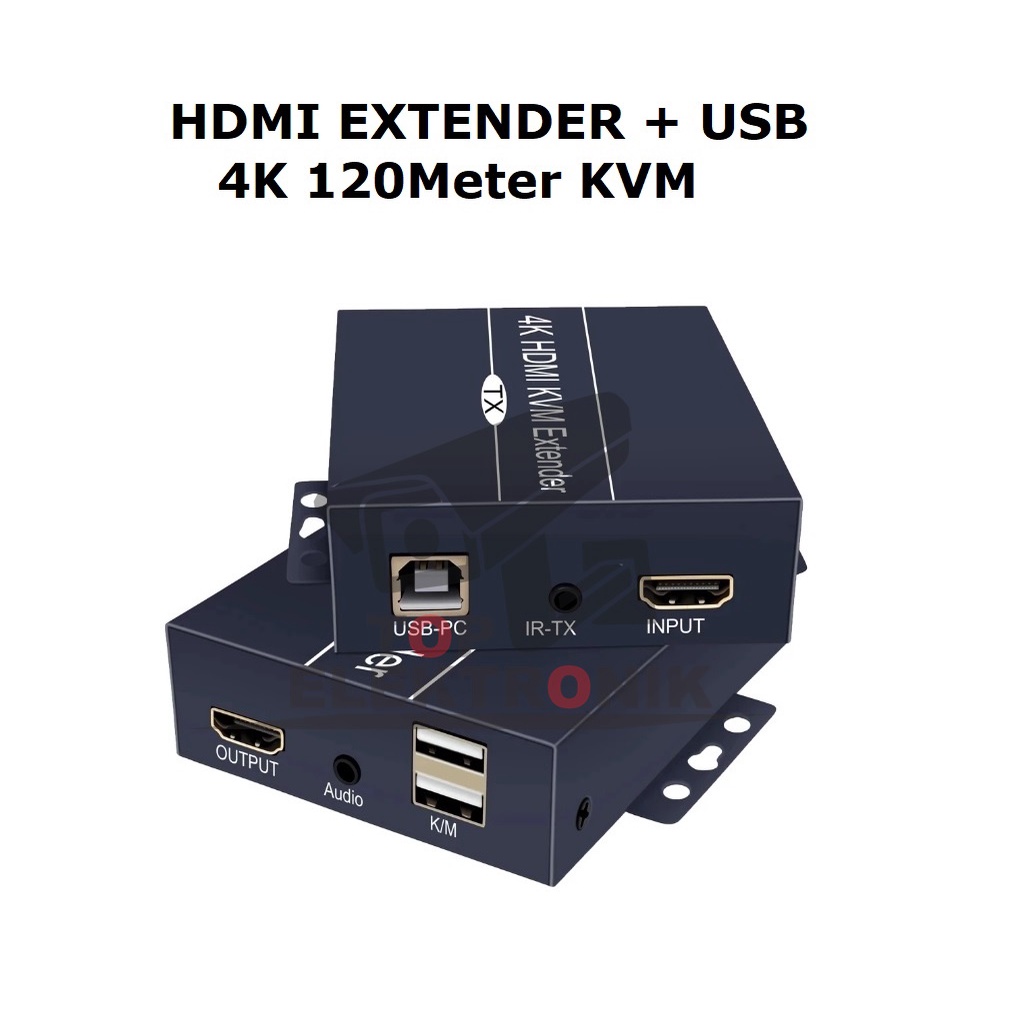 HDMI Extender + USB 4K 120Meter KVM GRSELEKTNDO
