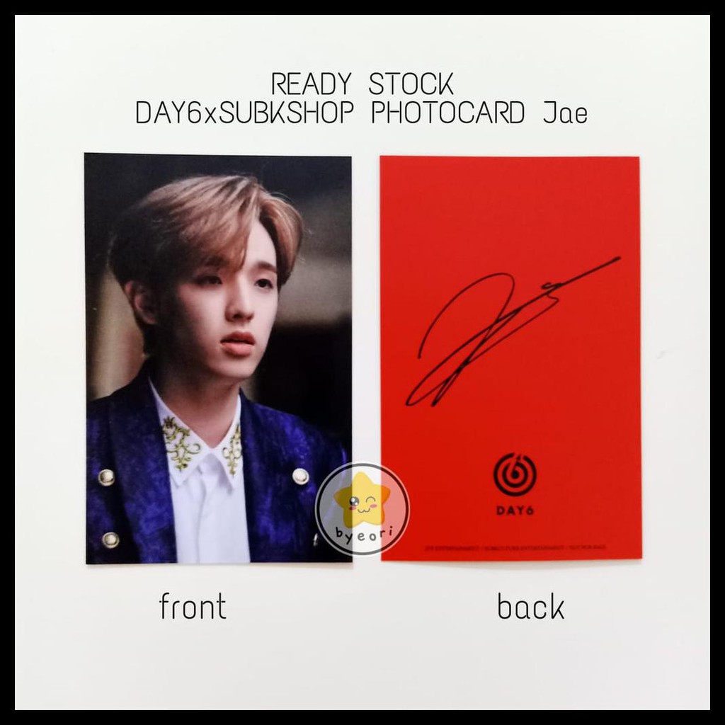 {BISA COD} READY STOCK DAY6 THE DEMON X SUBKSHOP PHOTO CARD LIMITED JAE SUNGJIN YOUNGK DOWOON WONPIL