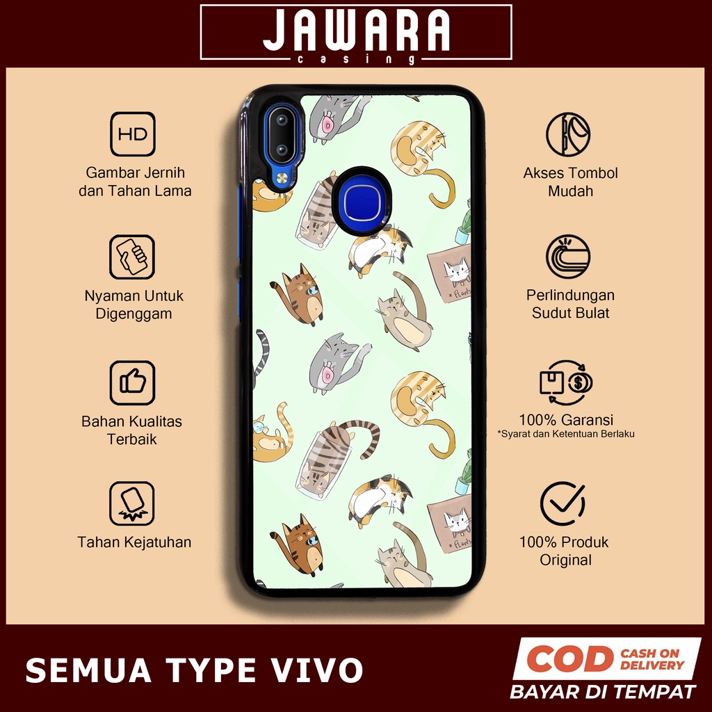 Case Vivo Y93 Y91 Y95 Case Hp Vivo Y93 Y91 Y95 Premium Glossy Case [CAT1] Jawara Casing Vivo Y93 Y91