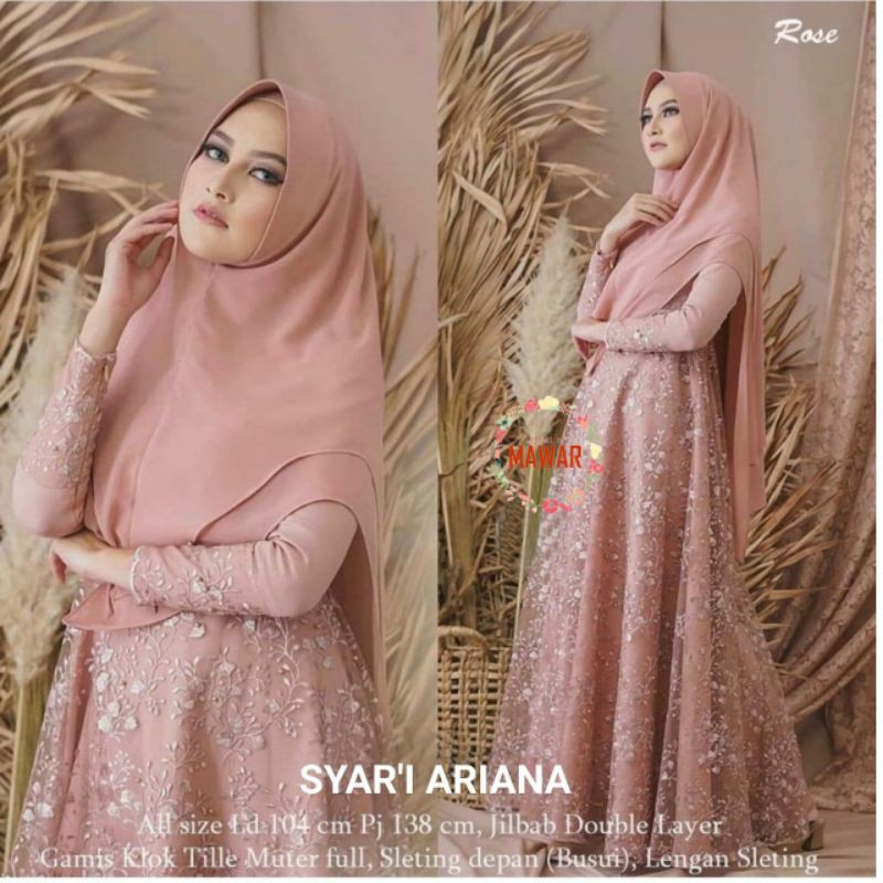 GAMIS BROKLAT ARIANA SYAR'I || GAMIS PESTA