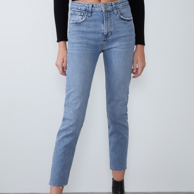 zara high rise slim fit jeans