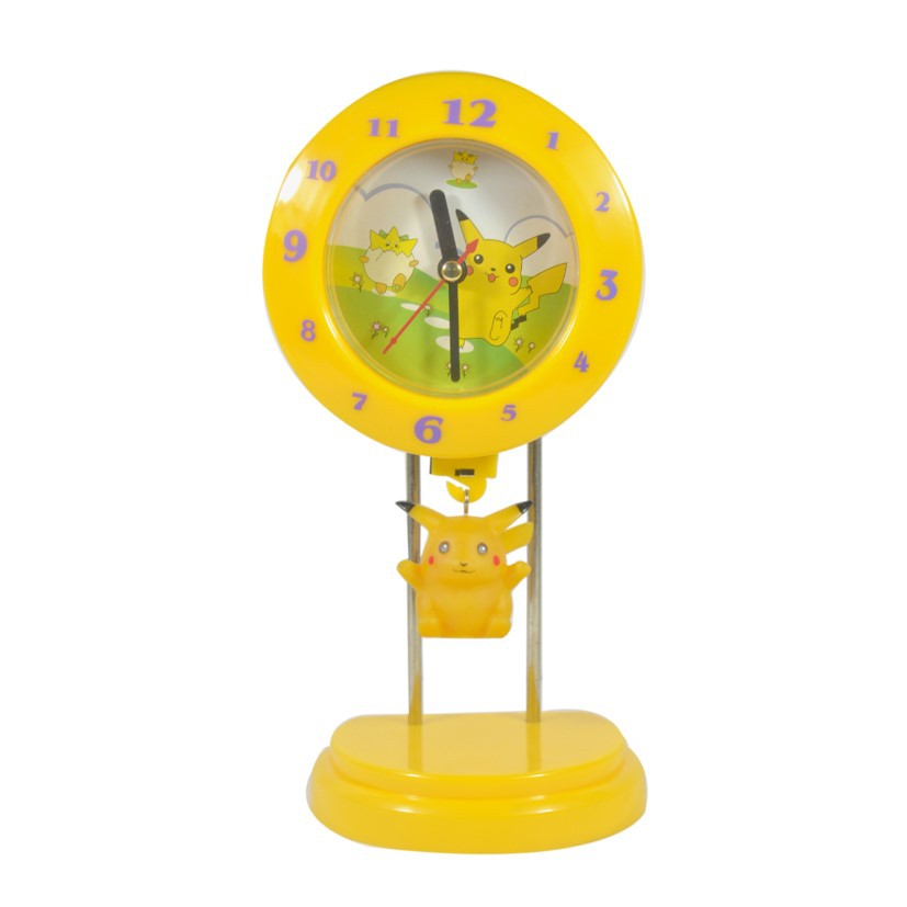 Jam Meja Anak Ada Bandul Ultraman Hello Kitty Pikachu 23 cm Free Baterai