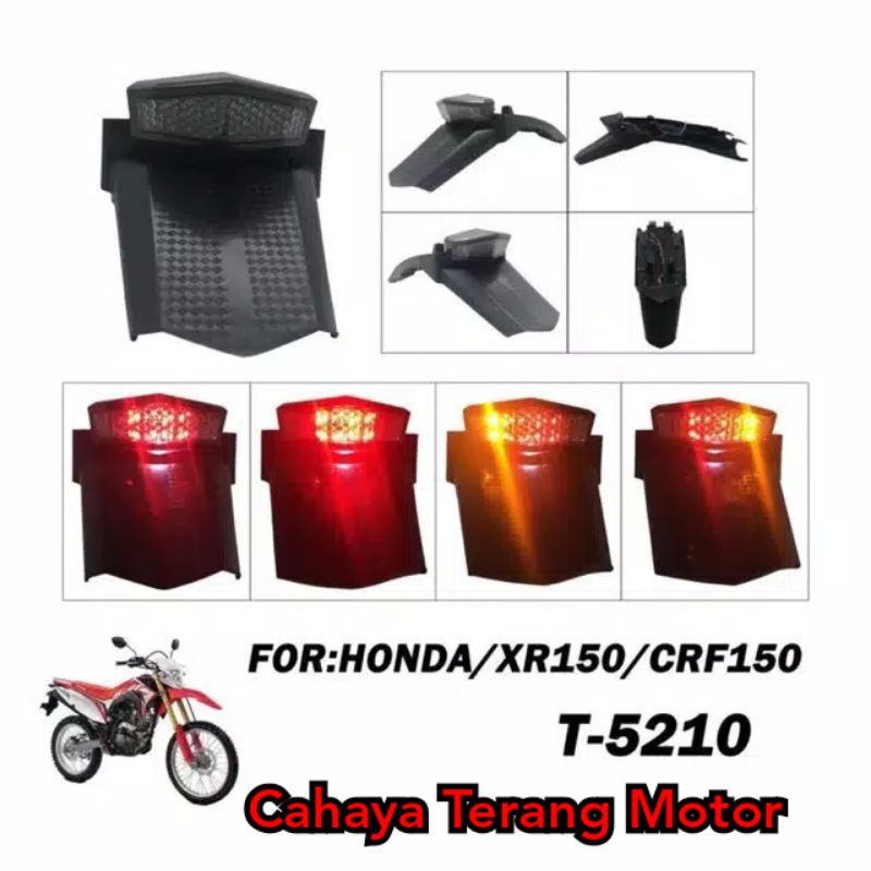 Spakbor Belakang + Lampu 3in1 Honda (CRF 150 L) 150L CRF150L CRF150