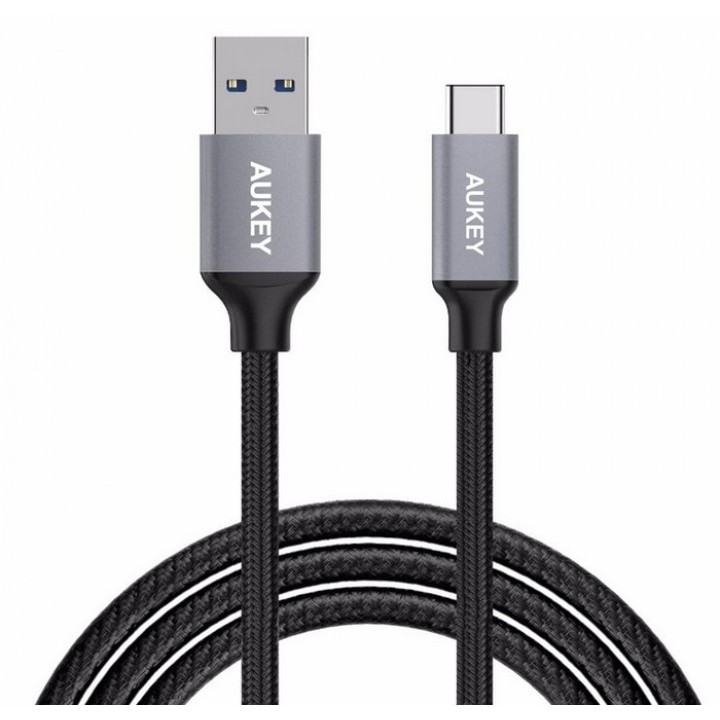 Original AUKEY CB-CD2 USB Type-C Braided Cable 100cm