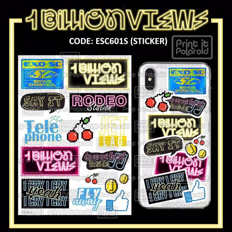 

Stiker EXO-SC SEHUN CHANYEOL