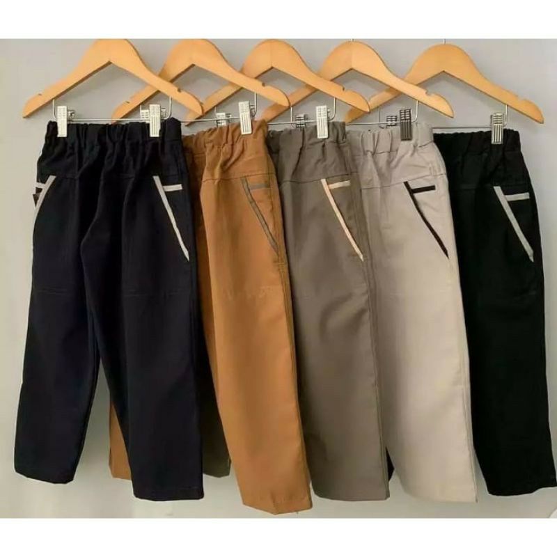Celana Chino Anak celana joger celana rib panjang anak Panjang  Usia 1 - 12 Tahun Cewe Cowo UNISEX