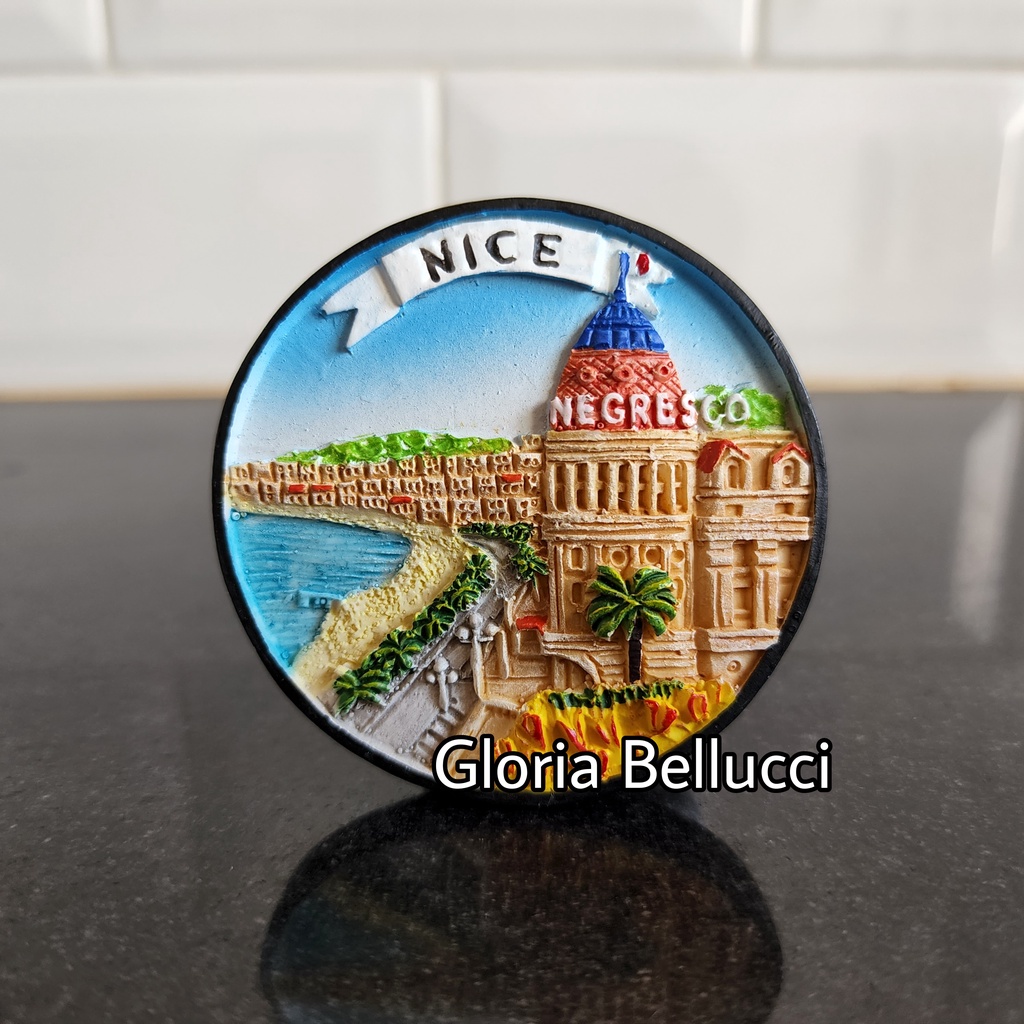 Souvenir nice negresco france tempelan magnet kulkas negara prancis paris hiasan dapur