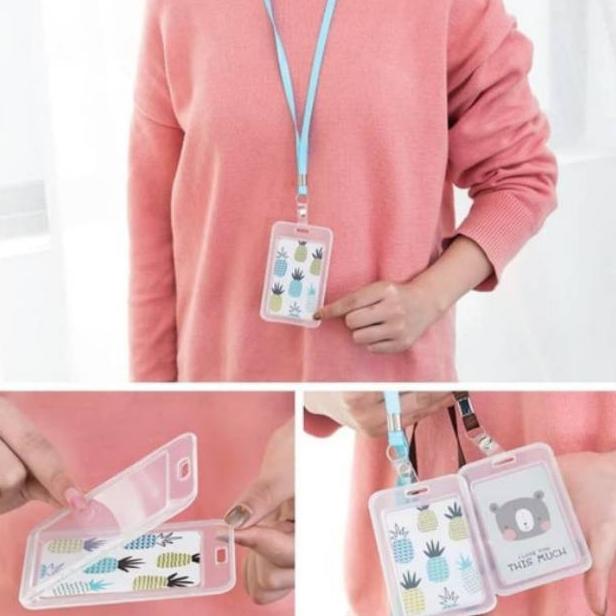 

I-EEW ✔ Gantungan Kartu Akses Kartu Kerja Tali Kartu Nama ID Lanyard Card Holder //pasti dikirim
