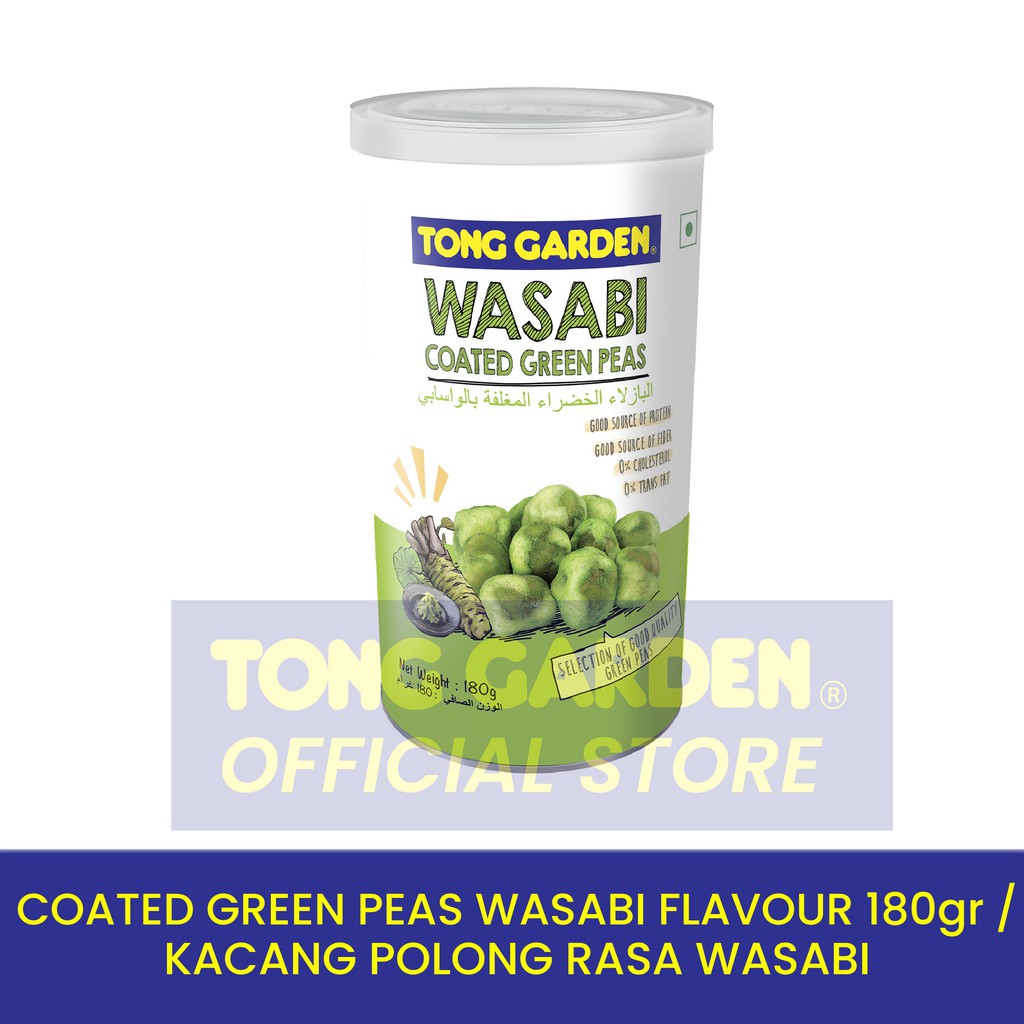 

Tong Garden Coated Green Peas Wasabi Flavour 180gr - Kacang Polong Tepung Rasa Wasabi