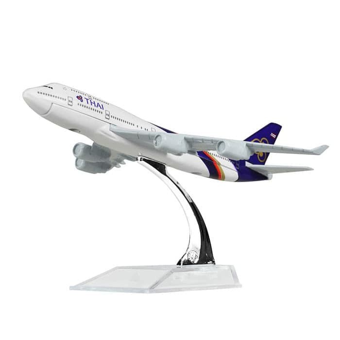 New Arrival MINIATUR DIECAST PESAWAT THAI AIRLINES PAJANGAN HIASAN PESAWAT Low Price!