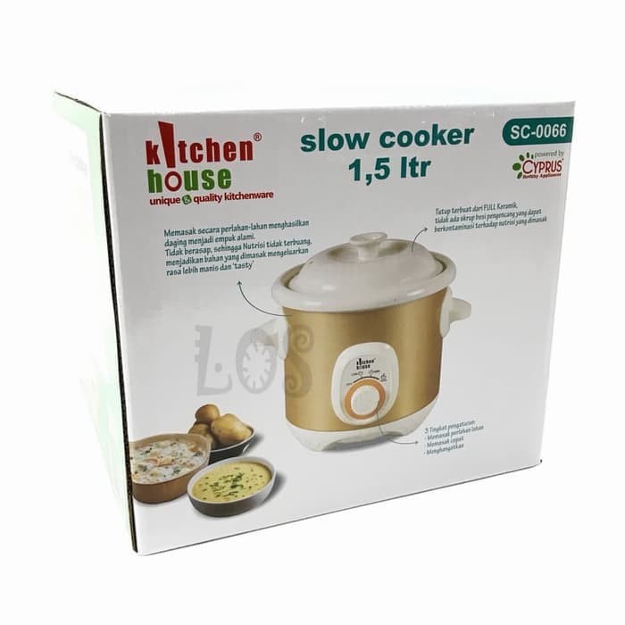 Cyprus Slow Cooker 1.5Lt Sc-0066 / Sc0066