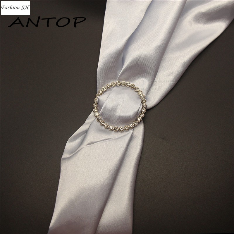 Bentuk Lingkaran Bros Dekoratif Multifungsi Yang Modis Dan Cantik ANTOP