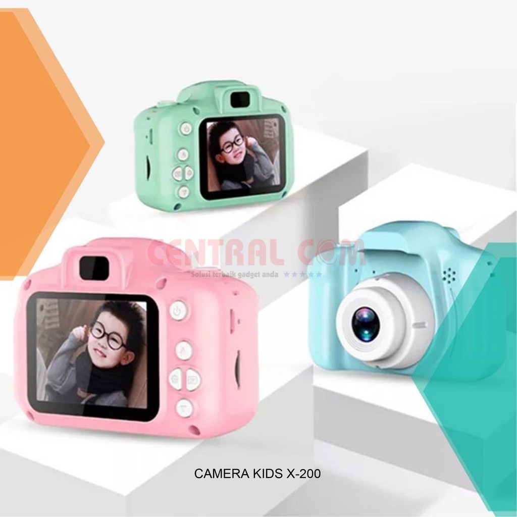 CAMERA KIDS X-200 / CAMERA DIGITAL ANAK / KAMERA DIGITAL / PEREKAM GAMBAR & VIDEO - CENTRAL COM