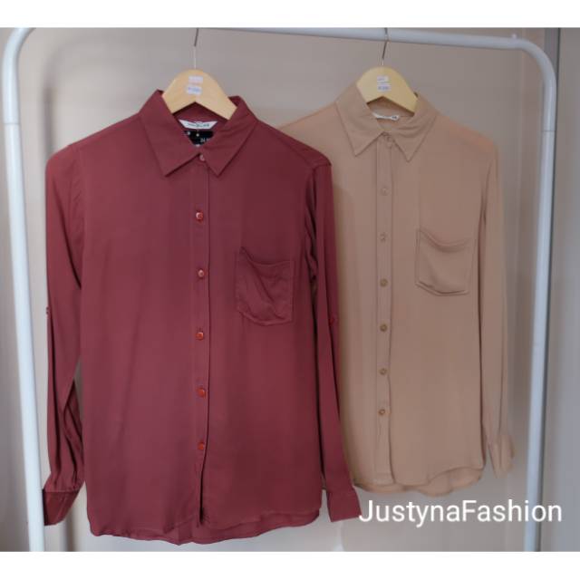 Kemeja wanita original H&M polos