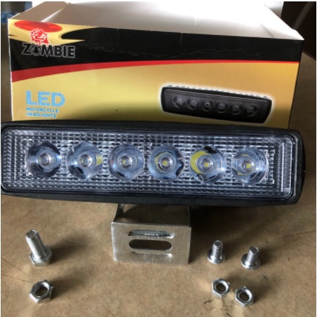 Lampu tembak LED Bar CREE sorot kabut 6 mata titik worklight Offroadd