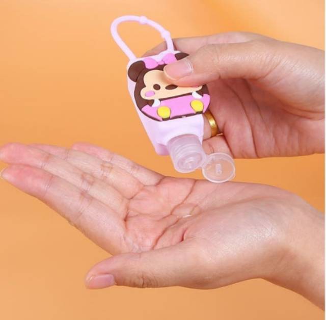 [ Part 1 ] Botol Tanpa Isi / Gantungan Hand Sanitizer Karakter Lucu Bahan Silikon