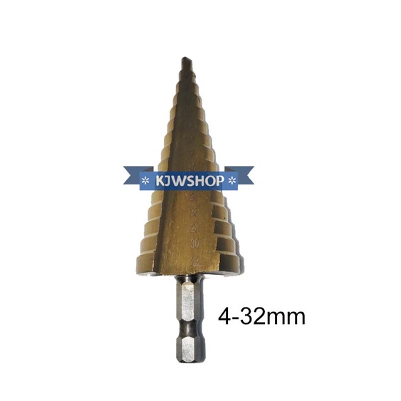 Mata Bor Multi Step Drill Pagoda Tangga Payung Drill Bits 15 Steps 4-32mm Mata Bor Pagoda 4mm - 32mm