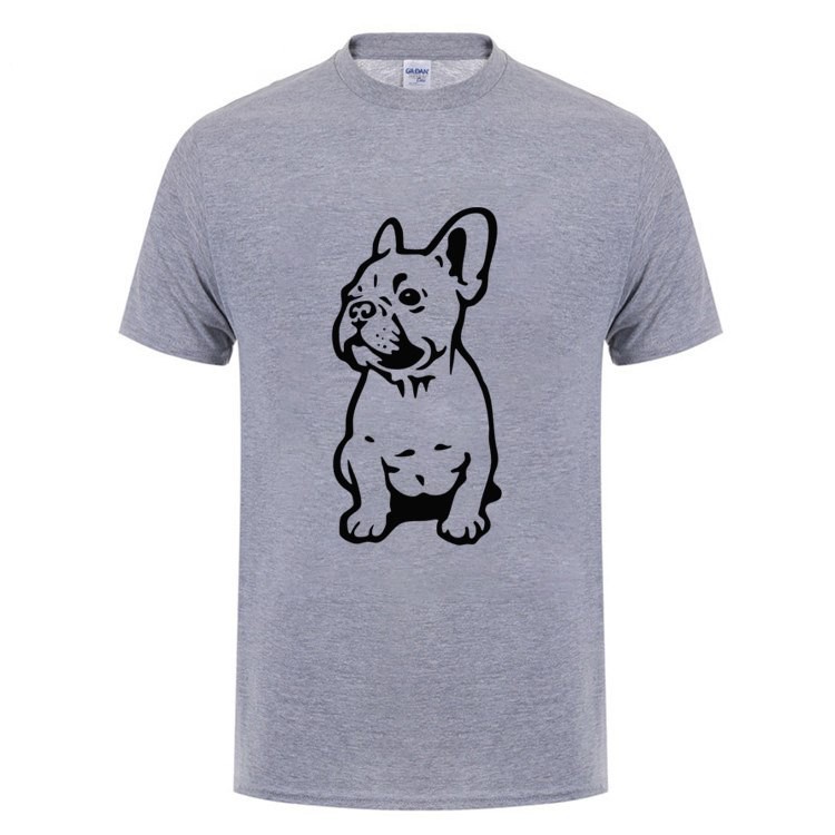 Kaos T Shirt Diy Kreatif Anjing French Pug French Bulldog Untuk