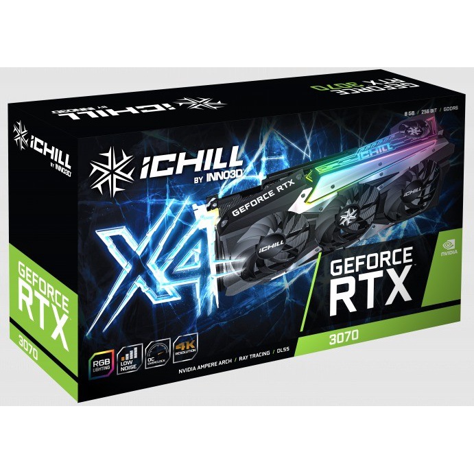 INNO3D GEFORCE RTX 3070 ICHILL X4 LHR 8GB GDDR6 VGA GRAPHICS CARD