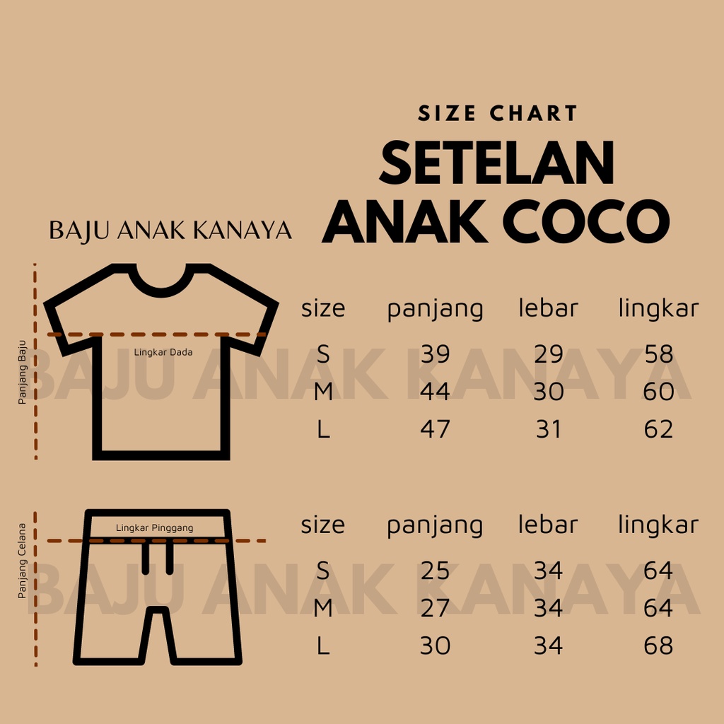 1-5TH SETELAN ANAK COCO ONE SET ANAK LAKI-LAKI DAN PEREMPUAN SET ANAK (UNISEX)