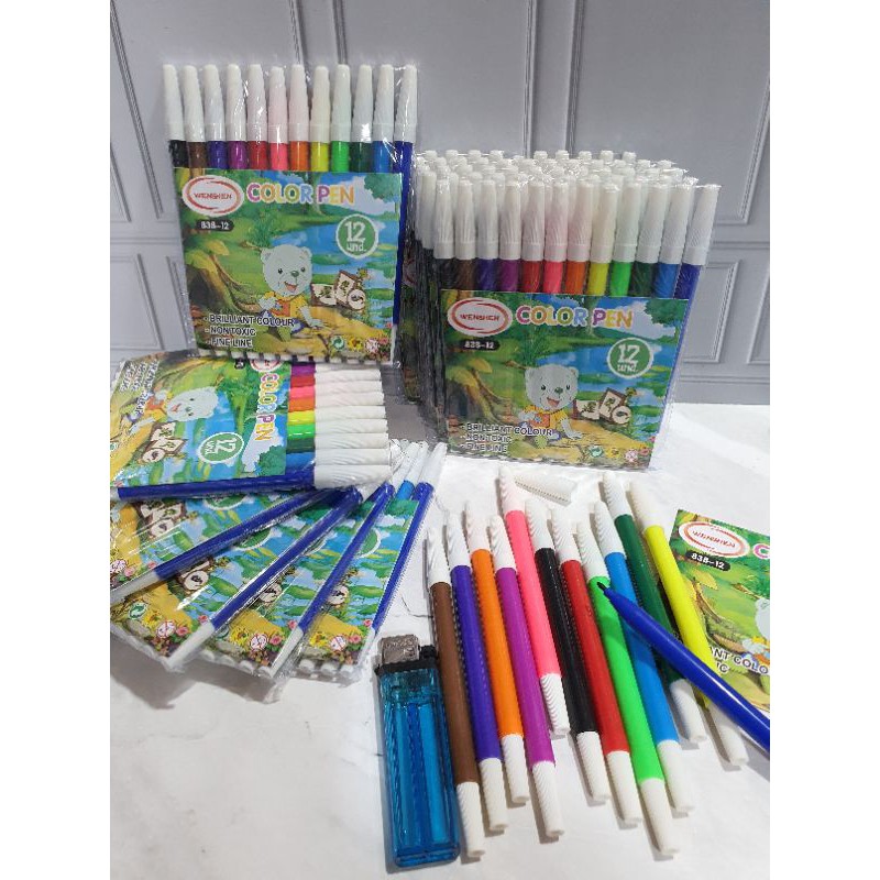 SPIDOL 12WARNA MURAH/spidol fancy/spidol snowman-1