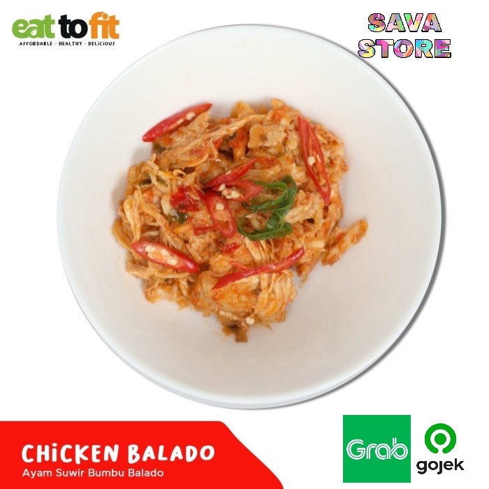 MAKANAN DIET FROZEN FOOD EAT TO FIT CHICKEN BALADO - 90 gr