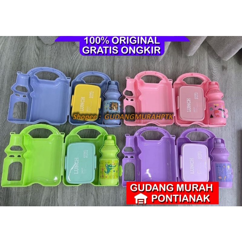 Lunchbox anak koper / Lunch box anak koper keluarga /kotak bekal anak set