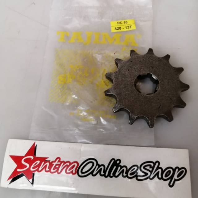 Gir gear depan Satria 2t tornado RC 80 13 428 Tajima