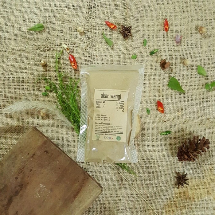 

AKAR WANGI BUBUK 100 gr - Vetiveria zizanioide - MURNI - JSR - R