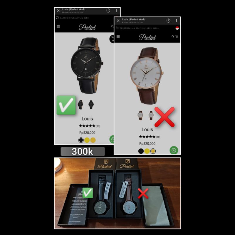 JAM TANGAN PRIA PARLENT "LOUIS"