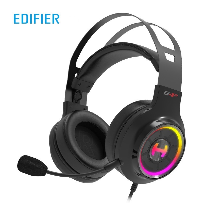 Headset Gaming Hecate Edifier G4 TE Black 7.1 Surround Sound RGB LED