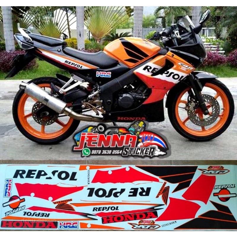 (COD) striping variasi cbr 150 thailand Repsol decal
