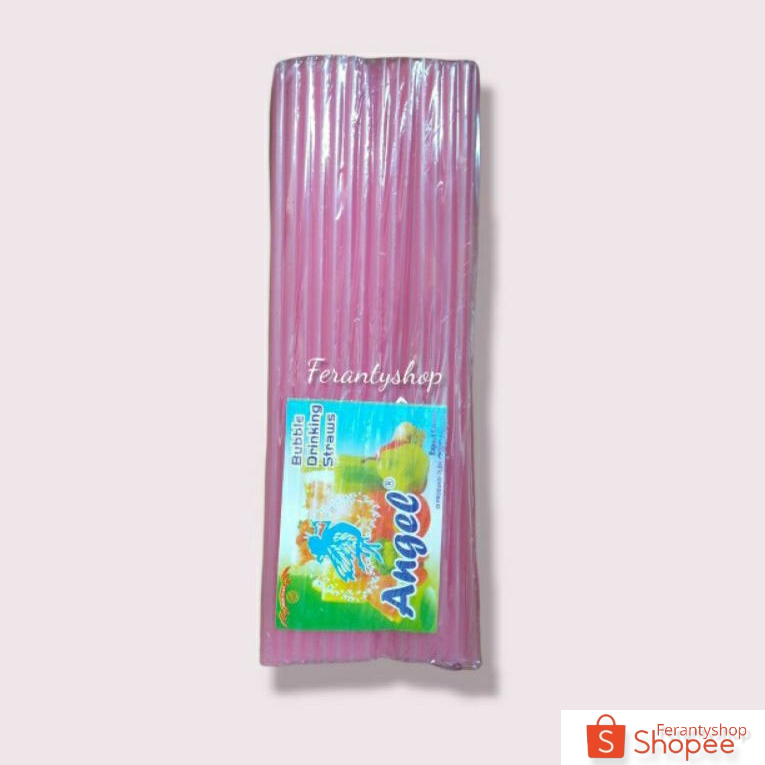 1 Pack Sedotan plastik merk angel murah