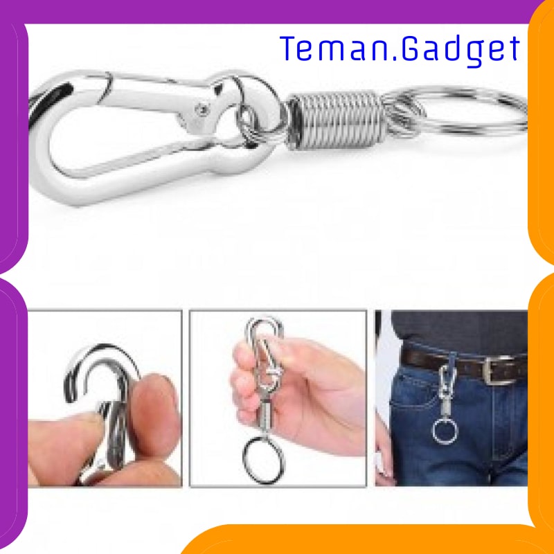 TG-ID037 OURPGONE KARABINER DENGAN PER STAINLESS STEEL - LC-1118-6