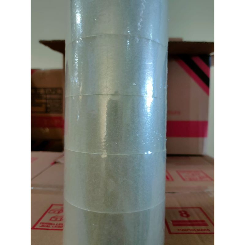 

Lakban T7 Tape coklat dan bening 45x100 yard