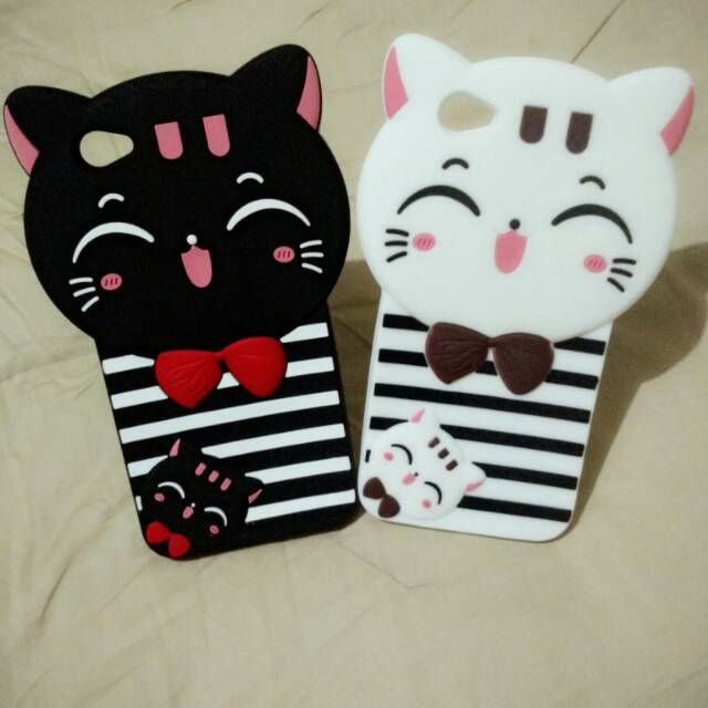 Case 4D Cat Smile Fashion Oppo F3+ F3 Plus