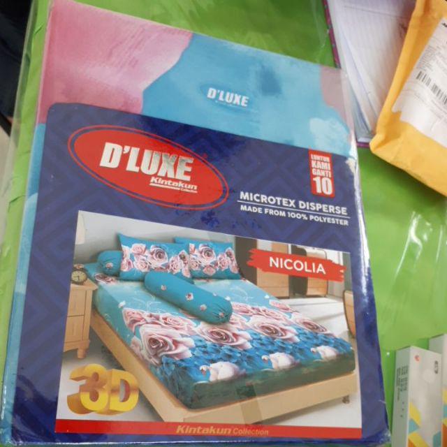 Ls Sprei Kintakun D Luxe 180x200 (6 Kaki) Motif Isaac