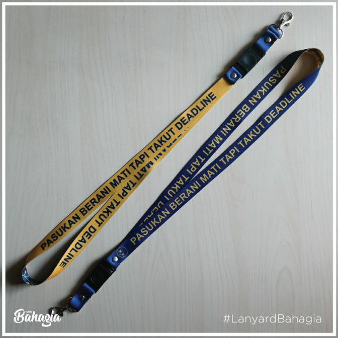 

BAYAR DITEMPAT Lanyard Pasukan Berani Mati Tapi Takut Deadline HEMAT Kode 69