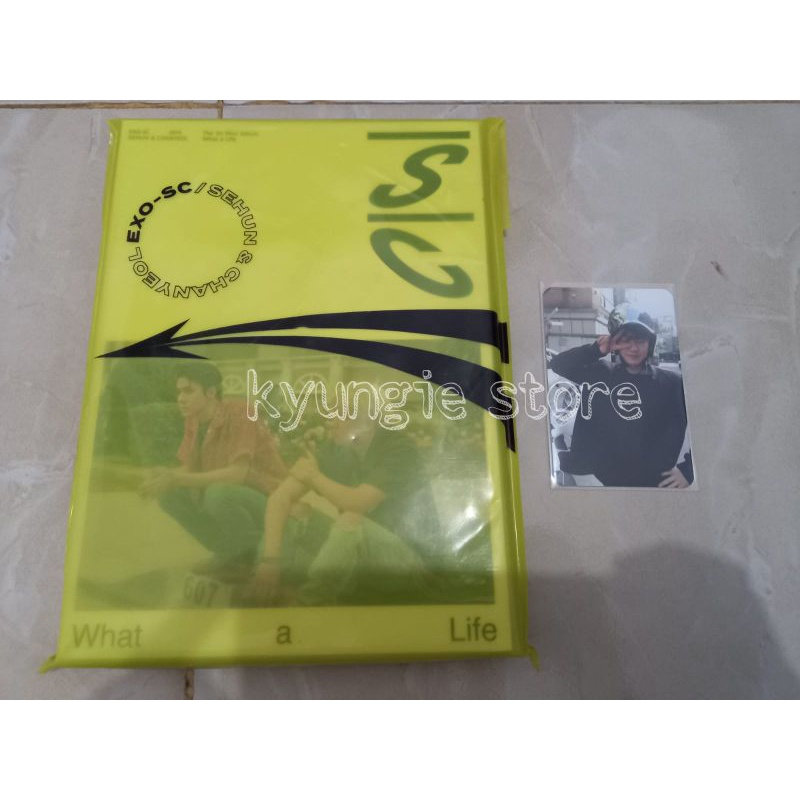 Album EXO-SC What a Life Yellow Fullset (Photocard Chanyeol Helm)