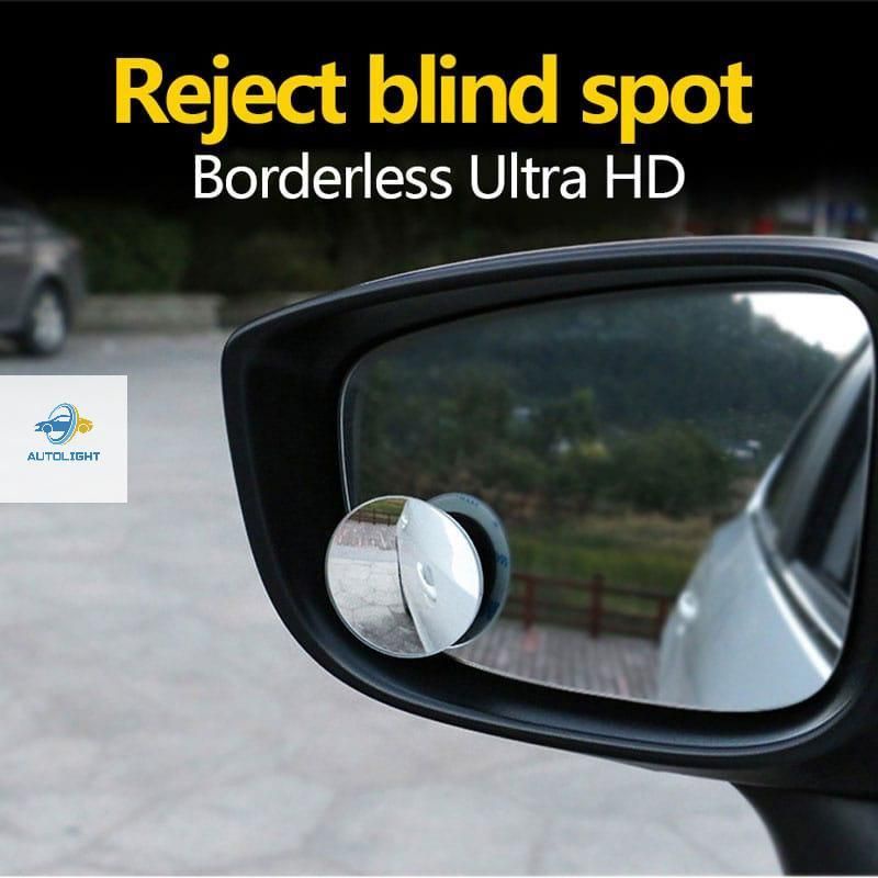 KACA SPION CERMIN TAMBAHAN BLIND SPOT 360°MIRROR 2 IN 1 ADJUSTABLE