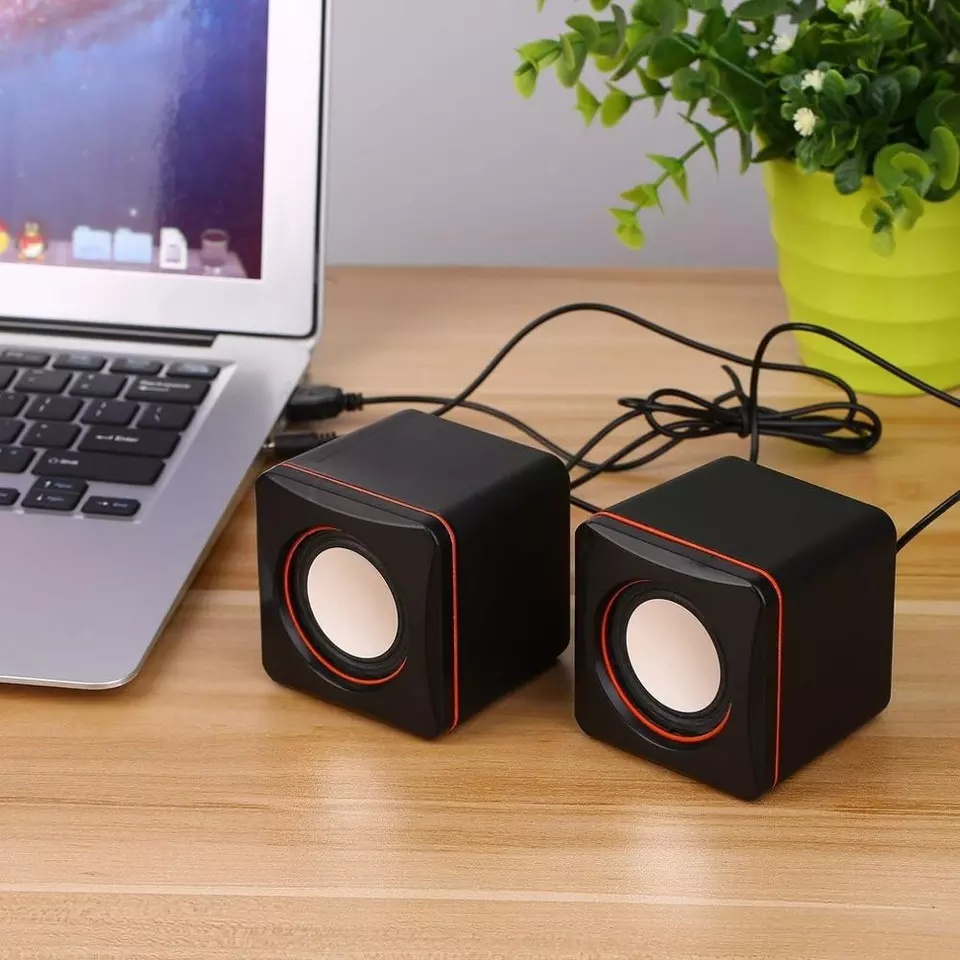 Speaker Komputer Mini 2.0 Multimedia USB Stereo Musik HP PC Notebook