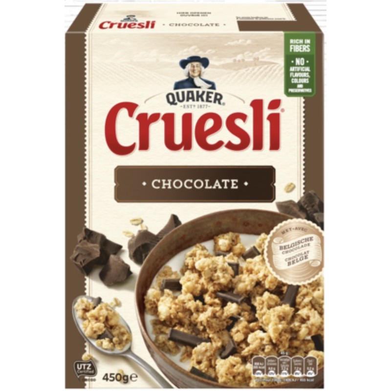 QUAKER CRUESLI 450gr Snack sehat import